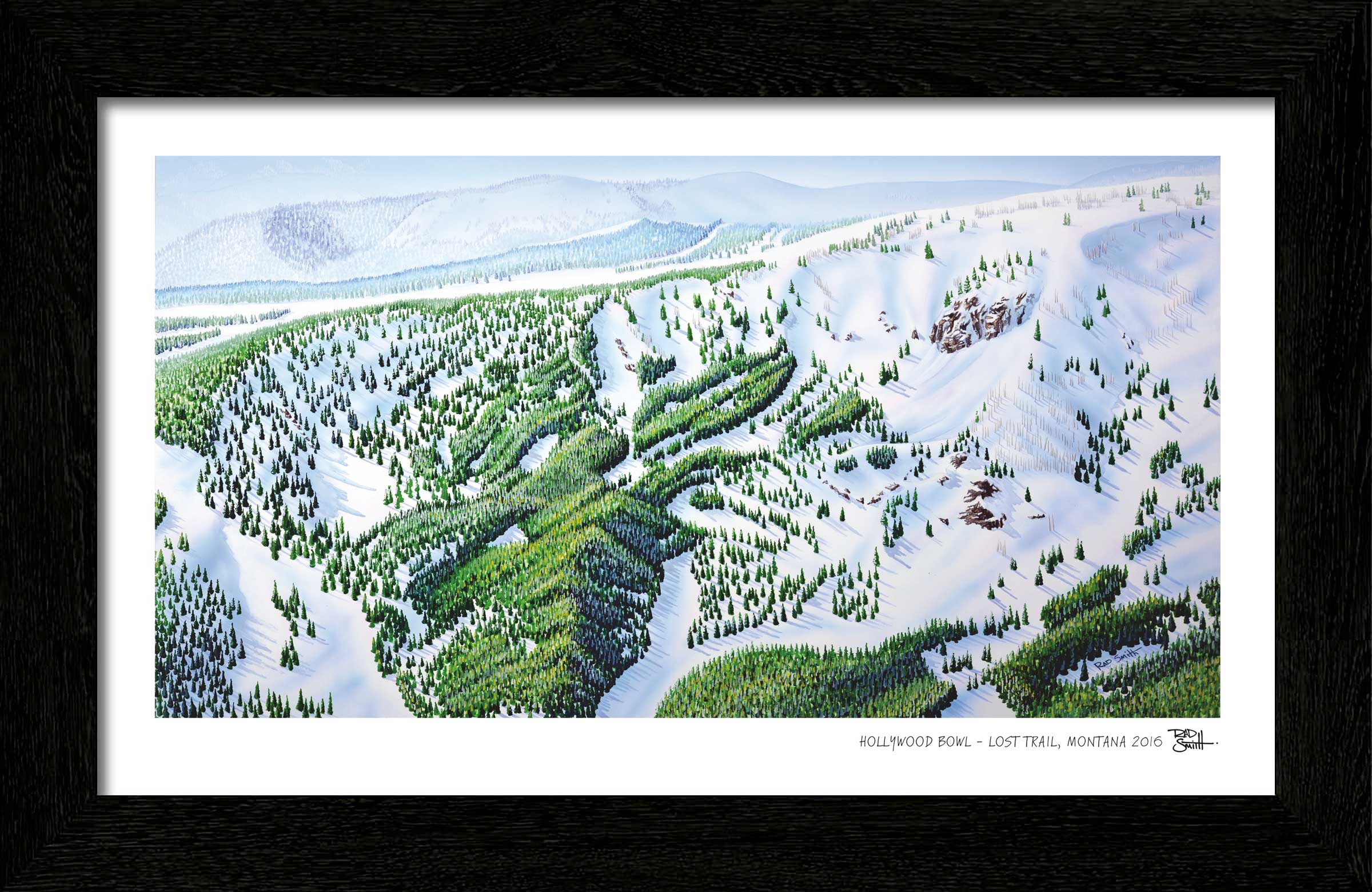 Lost Trail - Hollywood Bowl Ski Map