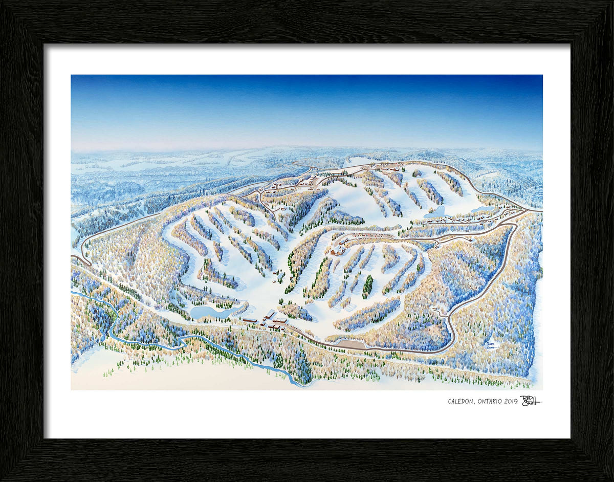 Caledon Ski Map – Rad Smith Art